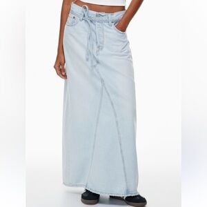 Levi’s Icon Long Light Indigo Blue Denim Maxi Skirt
